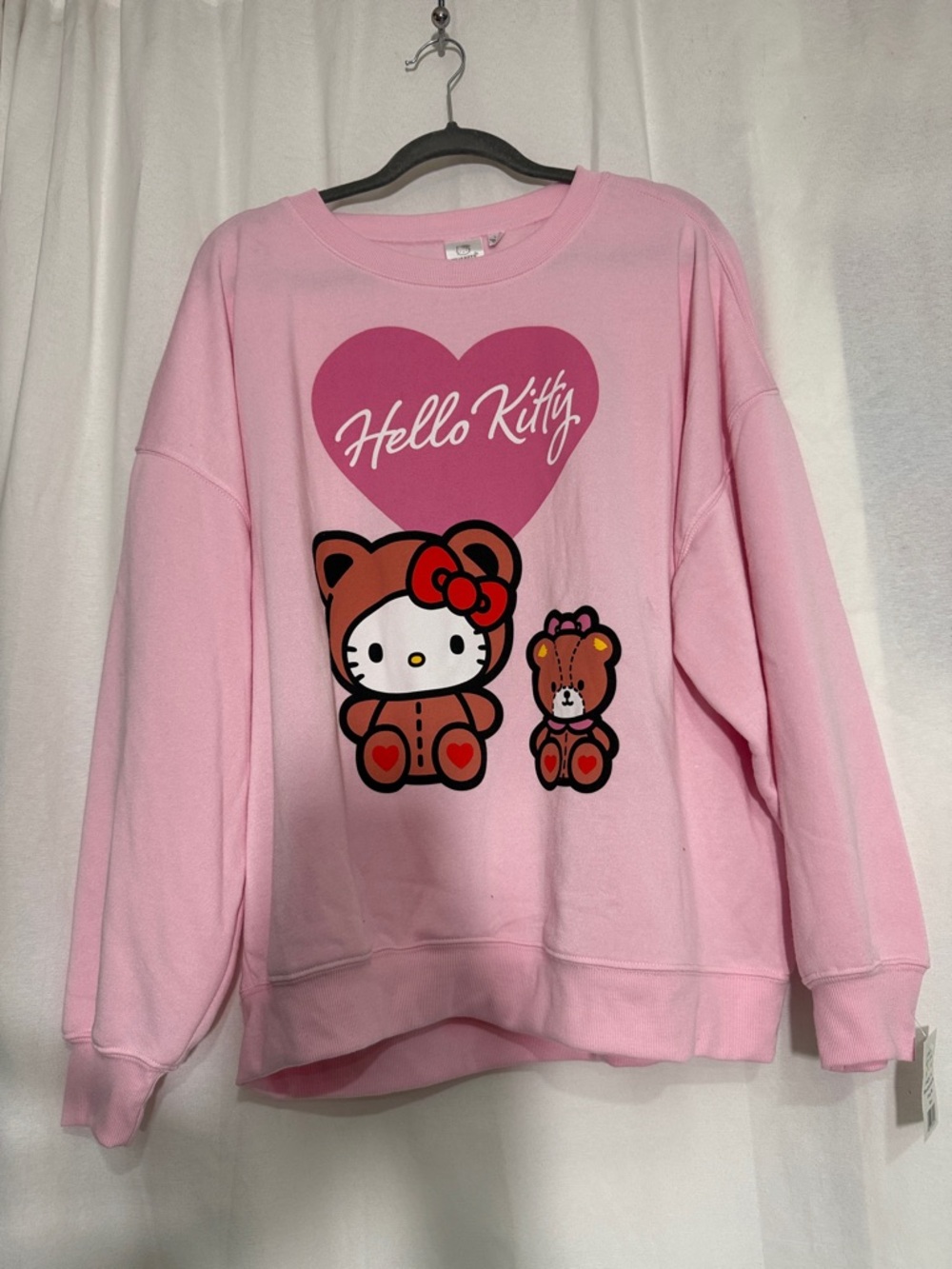 Sanrio Hello Kitty Pink Heart Pullover